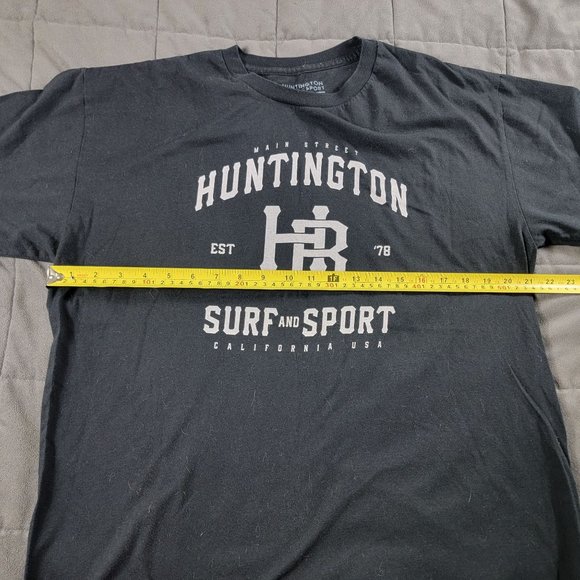 Huntington Beach Surf And Sport Mens Large Black Short Sleeve T Shirt Casual - Picture 6 of 9
